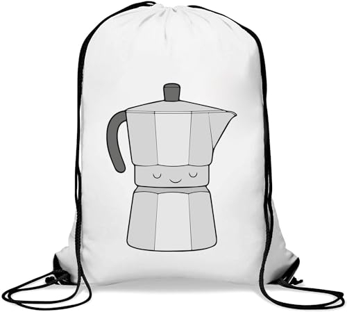 Sac à café percolateur décontracté avec cordon de serrage Blanc, blanc, taille unique