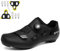 NGARY Herren Fahrradschuhe Damen Road Bikes Schuhe Kompatibel mit Peloton Look SPD SPD-SL Delta Lock Pedal Atmungsaktiv Reitschuhe Rennrad Schuhe Draussen,Schwarz,40 EU