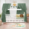 iLuane Hausbett Himmel aus 100 % Baumwolle Musselin – Stoffhimmel Kinderbett Deko mit Schleifen – Betthimmel für Mädchen & Jungen – Vorhang für Hausbett – in 6 Farben & 4 Größen