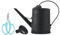 Folpus Regadera de 2L, regadera, Boquilla extraíble, Herramienta de jardinería, fácil de Usar para bonsái, Negro