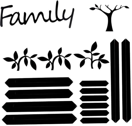WHAMVOX Family Tree Photo Frame Tree Frame Sticker Wall Mount Decor Acrylic Wall Sticker Family Art