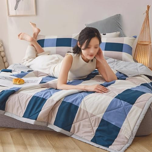 uyeoco Edredón Nórdico Verano Colcha Fina Cama Edredón Cama Estampado Algodón Microfibra Estilo Edredón Cama Nórdico Colchas Funda Cama(A6,150x200cm)