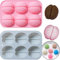 MisFun 2 Stück Mini Gehirn Puddingform Silikon, Silikonformen, Schokoladenform Silikon, Silikonform für Menschliches Gehirn, Halloween-Silikonform, für Pudding, Kuchen, Schokolade