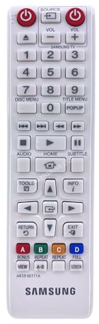 Original AK59-00171A Remote Control Compatible with Samsung BDJ5500E BD-J5500E BD-H8900M BD-F5500E BDF5500E Blue Ray DVD Player