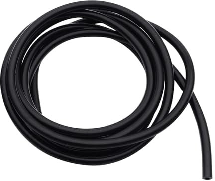 Fokroin 118 Pouces Tuyau en silicone haute température, diamètre intérieur de 5mm, diamètre extérieur de 10mm, Universel Haute Température Tuyau à Vide En Silicone Pour Moteur Voiture Moto Tracteur