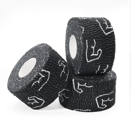 QILIMA Weightlifting Hook Grip Tape - Athletic Thumb Tape for Weight Lifting - Improve Your Grip and Lift with Ease