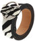 MOBUTOFU 1stück Damen Imitation Taillengürtel Verstellbarer Runder Schnallen-gürtel Im Modischen Zebra-design Für Jeans Und Freizeitoutfits
