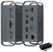 MagBac USB C Docking Station Dual Monitor, 15 in 1 Laptop Dock 3 Display 4K 60Hz, 65W Power Supply, Thunderbolt 3/4, 8 USB Port,2 HDMI+DP,1Gbps Ethernet Port, SD/TF for Mac and Windows Dell/Hp/Lenovo