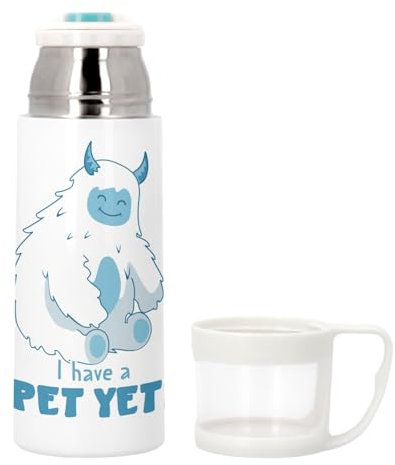 Bouteille thermo en Inox avec Tasse Intégrée - Pet Yeti Myth Movie Dream - 350ml - Bouteille Isotherme
