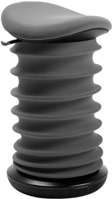 TOPSTAR Sitness 4D AGR-Zertifiziert Dynamischer Sitzhocker schwarz grau - ergonomischer Bürohocker - höhenverstellbar - stärkt den Rücken - entlastet die Bandscheiben | Made in Germany | Ergonomisch | Bürohocker, Rollhocker | höhenverstellbar | Geprüfte Sicherheit nach GS-Intertek