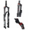 Federgabel MTB, gabeldämpfung 26/27,5/29 Zoll 1-1/8 Gerade/konische Fahrrad-Luftfedergabel Federweg 120MM 9 * 100MM QR Scheibenbremsen Fahrrad Vordergabeln Manuell/Fernsperre(Tapered-manual,29in)