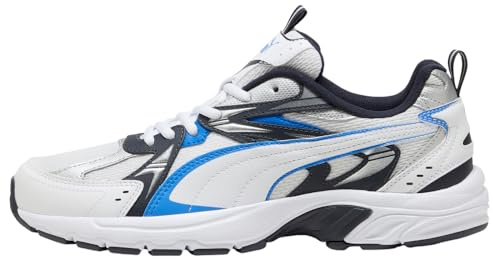 Puma Unisex Milenio Tech_Sneaker, Puma White Racing Blue New Navy, 40 EU