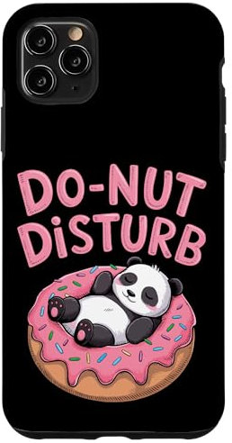Donut Disturb Kawaii Panda Doughnut Lover Case for iPhone 11 Pro Max