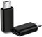 Micro USB to USB C Adapter 2 Pack, USB Type C Male to Micro USB Female Adapter USB C adapter Compatible with Samsung Galaxy, Huawei, Type-C Phones, Tablets and More (Black/Black)