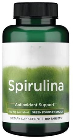 Spiirulina 500mg Detox & Imune Support, 180 tabletas