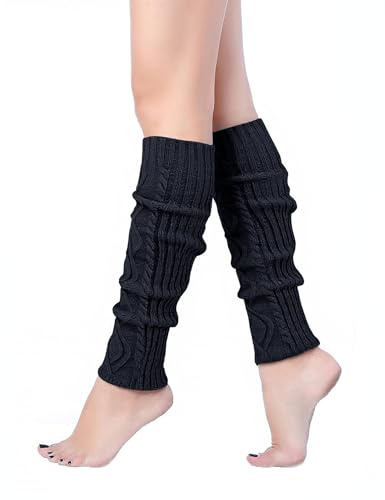 Becotal Langer Stulpen für Damen und Mädchen, Knöchelwärmer Beinwärmer Acrylic Stricken Stulpen Beinstulpen Beinwärmer Kniestrümpfe Legwarmers Strümpfe Overknees