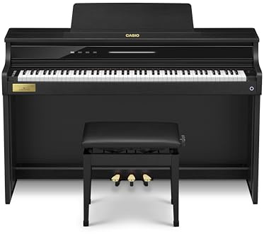 Casio Celviano AP-750 88-Key Console Digital Piano | 39 Tones | Black | Smart hybrid hammer action, premium console styling and a refined sound set for an authentic and elegant home experience