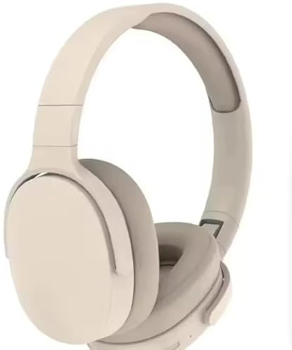Generico Cuffie Over-Ear Bluetooth 5.3 Pieghevoli Wireless Senza Fili con Microfono Autonomia Lunga e Audio Hi-Fi Stereo per Sport, Viaggi, Ufficio (Nude)