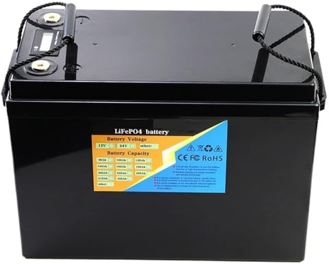 12V 200Ah/280Ah/320Ah 24V 100Ah LiFePO4 Battery,high-capacity For Solar Energy Storage RV Marine EV,Off-Grid Power,6000+ Cycles(12V 280Ah-Charger)