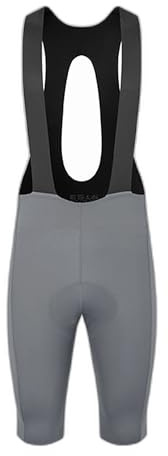 ES16 PRO Bib Shorts Uomo Gentlemans Grey – Taglia M | Salopette Premium Fondello Italian | Aerodinamica UV Traspirante Bretelle Mesh