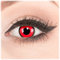 Farbige rote schwarze crazy Kontaktlinsen crazy contact lenses Voldemort rot mit schwarzem Rand 1 Paar perfekt zu Fasching und Halloween mit Gratis Behälter und 60ml Pflegemittel