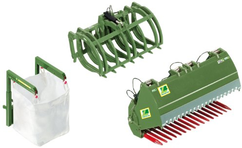 Wiking 7384 - Frontlader Werkzeuge Set B Bressel und Lade, grün