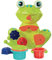 LUDI - Coffret de Bain Grenouille - Moulin à Eau et Aspergeurs - Pour Bébé dès 10 mois - 3 Verres Gigognes - Développe la Motricité et l'Imagination - Fixation Ventouse