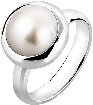 Nenalina Ring Silber 925 Damen Silberring Damenring mit Mabeperle