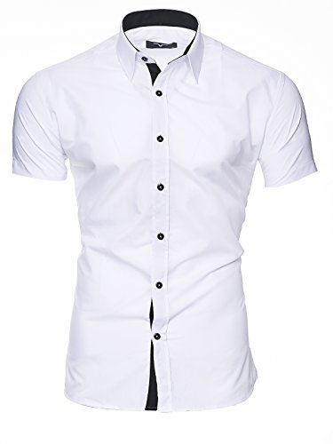 Kayhan Homme Chemise Manches Courtes, Florida White (L)