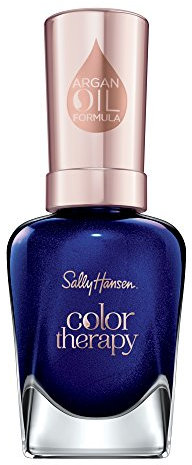 Sally Hansen Colour Therapy Nail Polish with Argan Oil, 14.7 ml, Soothing Sapphire