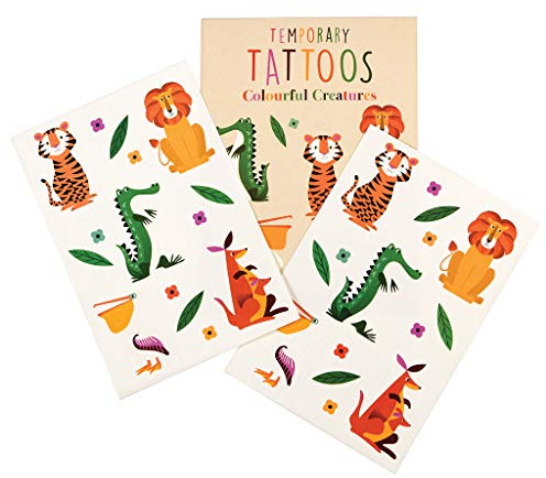 Dotcomgiftshop Rex International Niedliche Kinder-Tattoos Safari Tiere
