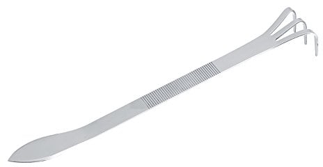 Yosoo 8,3 inch Gartenarbeit Rake Edelstahl Topf Rake Grubber Werkzeuge Kleine Töpfe Harker mit 3 Zinken Pflanzen für Gartenarbeit Garten Boden Landwirtschaft Blumentöpfe