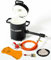 DEVIL-FORGE 4KG FOUR DE FUSION DES MÉTAUX AU PROPANE modèle FB1Sb avec 1 brûleur DFP (80 000 BTU) pour fondre Des Métaux Forgerons 2642°F/1450°C Bronze Cuivre Laiton Argent etc, Efficace et Économique