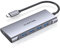 LENTION USB C Hub with 4 USB 3.0 Ports and Type C Charging Adapter Compatible 2023-2016 MacBook Pro/Air 13/14/15/16 New Mac Air New Surface Chromebook More (C31, Space Gray)