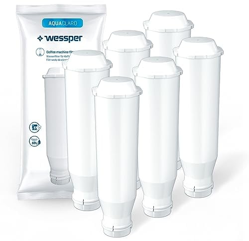 Wessper Coffee Machine Filter for Krups F088, Compatible with Melitta PRO Aqua, Nivona NIRF-700, Bosch, AEG, Siemens - 6 Pack