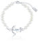 PAVELS Perlen Armband Anker für Damen aus Silber 925 mit weiß blauen Zirkonia Geschenke für Sie Frauen Perlenarmband elfenbein Jahrestag Braut Freundin Geschenke+für+Sie