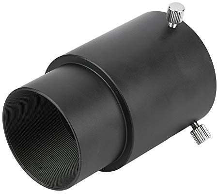 Teleskop-Okular, Verlängerungsrohr-Adapter für astronomische Teleskope 60 mm 2 Zoll Teleskop-Zubehör-Set Okular-Verlängerungsrohr schwarz