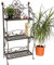 DanDiBo Regal Metall Vintage 1844 Standregal Antik 123 cm Bücherregal Küchenregal Klappregal