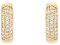 NOELANI Creolen 925 Sterling Silber Damen Ohrschmuck, mit Zirkonia synth., 1,1 cm, Gold, Kommt in Schmuck Geschenk Box, 2030073