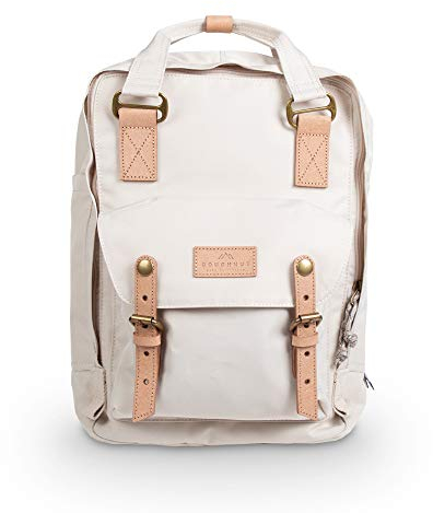 Doughnut MACAROON Rucksack Reborn Series Unisex 16L mit Laptopfach I Studenten-Rucksack funktionell & handgefertigt I ideal als Reise-Rucksack oder leichter City-Rucksack I Daypack in Stone/Grau