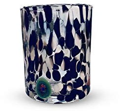 Gocce di Murano 6 verres à eau travaillés selon la tradition des artisans de Murano, verre soufflé et travaillé à la main - Verres à eau élégants et précieux