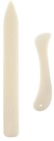 2PCS Folder Tools, White Bone Folder Paper Creaser Tool Paper Scoring Folding Tool Glatte Papierfaltkanten mit 2 Größen