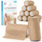 Health Press® Selbstklebender Verband – 12 Bandagen Rollen (10cm x 4,5m) – Pflaster Rolle Verbandsmaterial – Elastische Bandage – Haftbandage selbstklebend (Beige, 12 Rollen)