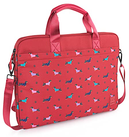 SKPAT - Laptoptasche - Frauen Laptoptasche. Businesstasche. Aktentasche und Schultertasche in einem - Business Taschen Damen. Handtasche Damen Umhängetasche, Rot
