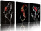 Tucocoo Bar Pub Wall Pictures Wine Drinks Paintings 3 Piece Canvas Wine Glass Photographic Wall Art Modern Artwork Home Decor for Dinning Room Framed Gallery-Hang-Small 14x20inchx3Pcs