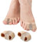 Toe Separator Sleeves, 2 Pairs Soft Breathable Big Toe Corrector with Gel Toe Spacer Cushion, Hammer Toe Overlapping Toes Straightener Sleeves for Big Toe Alignment Bunion Foot Pain Relief (S)