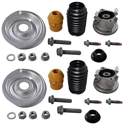 ATEC Germany 2x Paliers de dôme avant gauche droite adaptés, y compris Roulements, 2x kits de protection anti-poussière pour amortisseurs avant, 2x coupelles de ressort avant