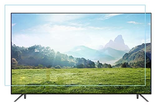 JQZWXX Anti Blue Light 43-55 Inch TV Screen Protector Film, Dust-proof and Scratch-proof Waterproof Oil Relieve Eye Strain, for Samsung, Hisense, Lcd, Led Etc / 55in1221x689mm