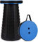 FAUVISM Tragbarer Klapphocker, Blau Teleskophocker Faltbar Campinghocker für Outdoor Camping Angeln BBQ Drinnen Küche