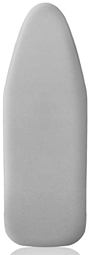 Pottwal Housse de Planche à Repasser Haut de Gamme pour Un Repassage Rapide et Facile, Adaptée aux Fers à Vapeur, Gris Argent, 38-45cm x 120-125cm (Taille XL)